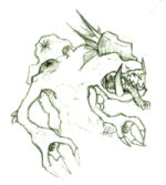 Sketch of the Fleshbeast