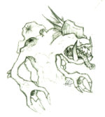 Sketch of the Fleshbeast